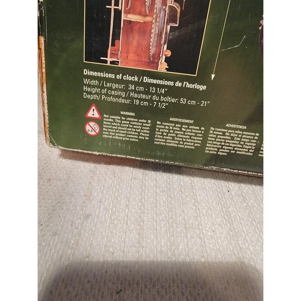 Vintage MEDIEVAL CLOCK  Kit Build Your Own Working Clock‎ Wrebbit 1997 NEW OB